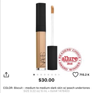 NEW NARS RADIANT CREAMY CONCEALER - BISCUIT